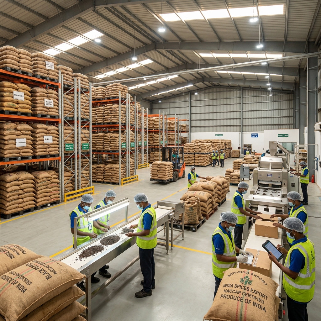 Yuva Exim modern processing and warehousing facility — Chennai, Tamil Nadu